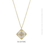 Gargantilla de Acero Dorado Diesel 41704G