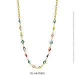 Gargantilla de Acero Dorado Diesel 44708G