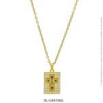 Gargantilla de Acero Dorado Diesel 49708G