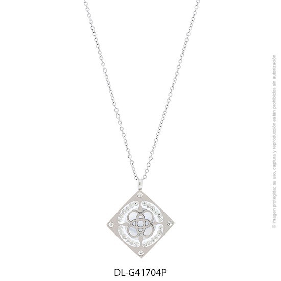Gargantilla de Acero Blanco Diesel 41704P