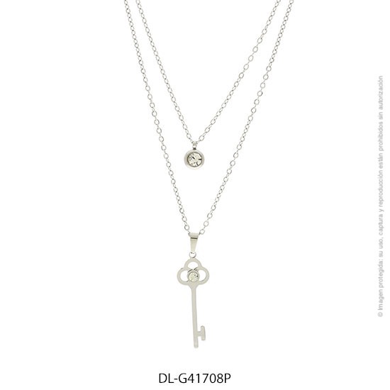 Gargantilla de Acero Blanco Diesel 41708P