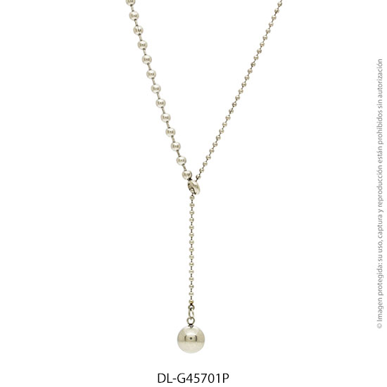 Gargantilla de Acero Blanco Diesel 45701P