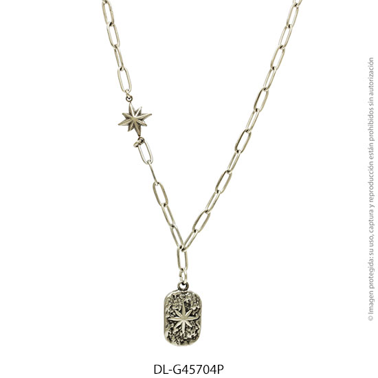 Gargantilla de Acero Blanco Diesel 45704P