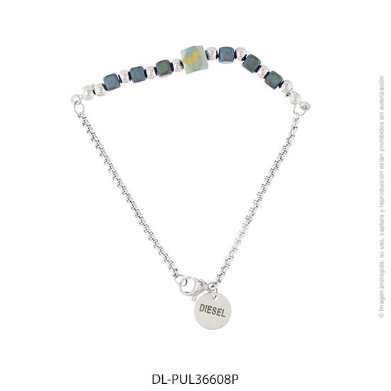 Pulsera de Acero Blanco Diesel 36608P